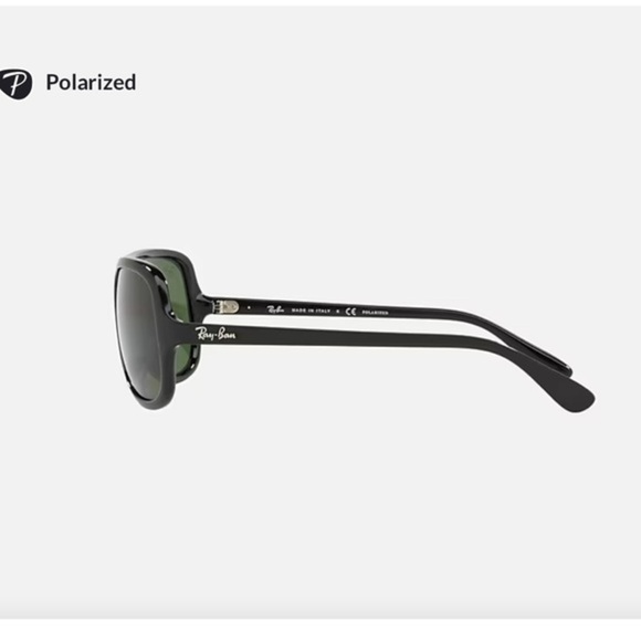 Ray-Ban RB4162 Polished Black FRAME Grey LENSES polarized unisex sunglasses new - Picture 4 of 8